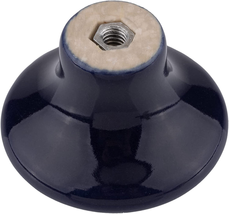 Navy Blue Ceramic Knob | Diameter: 1-1/2"