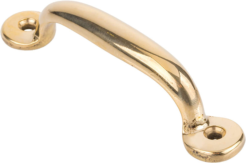 Hoosier Type Solid Brass Drawer Pull | Centers: 3"
