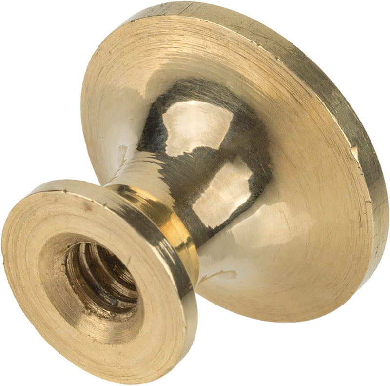 Miniature Solid Brass Knob | Diameter: 5/8"