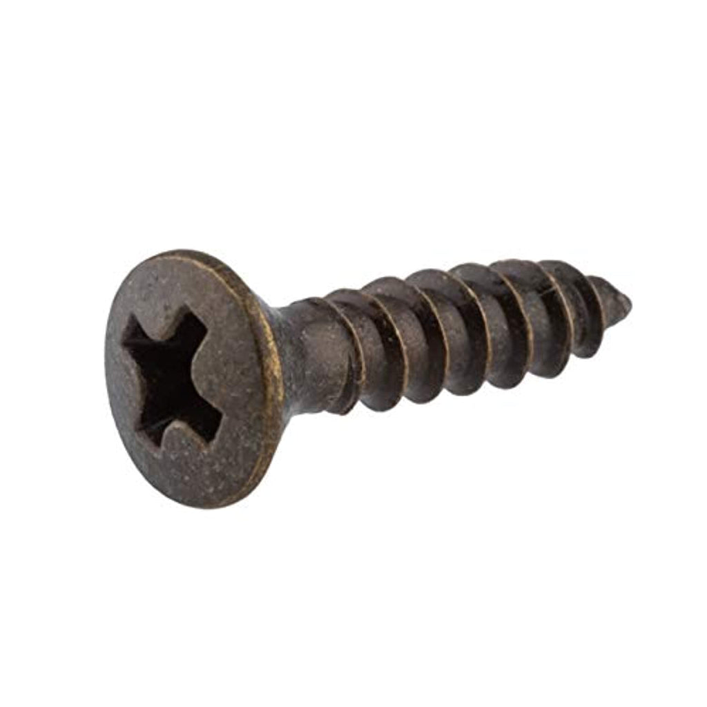 Fastenere #6 X 5/8" Solid Brass Oval Head Wood Screws – Phillips Drive – Qty 25