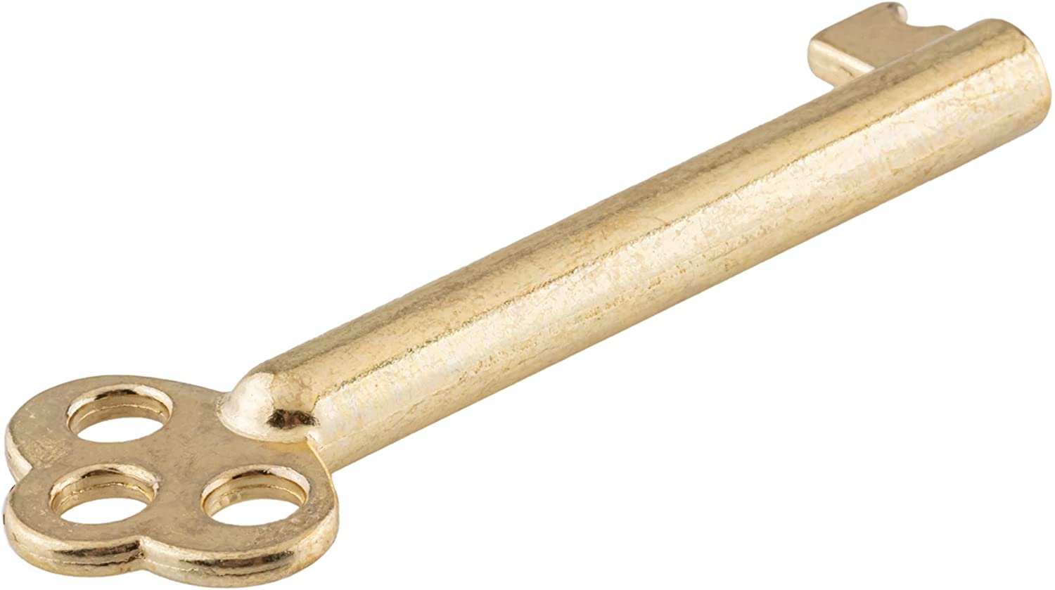 UNIQANTIQ HARDWARE SUPPLY Brass Plated Hollow Barrel Skeleton Key