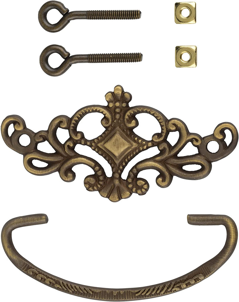 Antiqued Brass Drawer Bail Pull