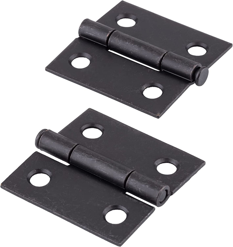 Oil Rubbed Bronze Finished Butt Hinge with Removable Pin | 1-1/2" High x 1-1/2" Wide