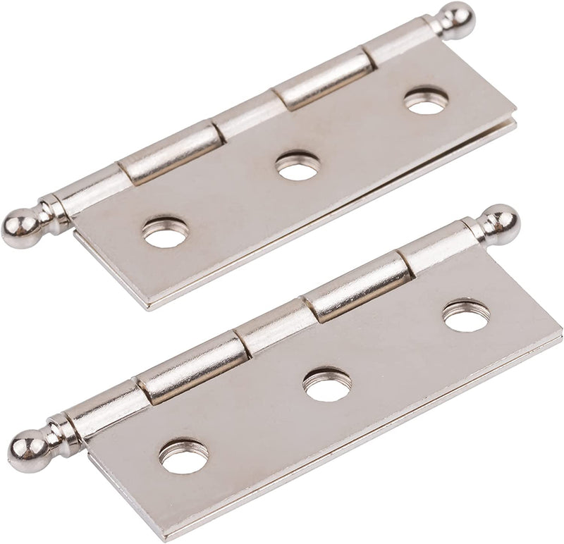 Nickel Plated Butt Hinge | 2" High x 1 3/8" Wide