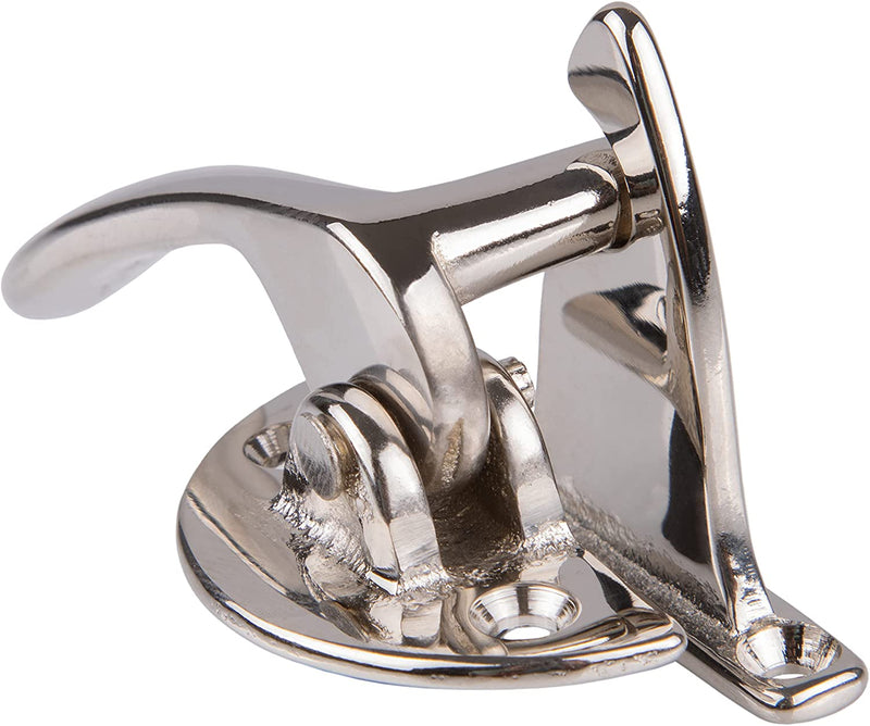 Right Hand Nickel Plated Offset Hoosier Cabinet Lever Latch
