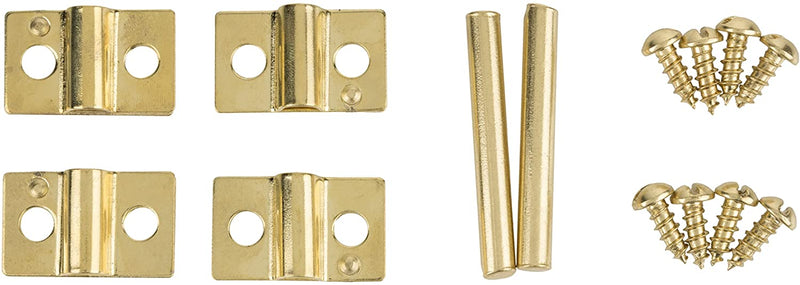 Brass Plated American Style Mirror Mounting Friction Hinges Support Set