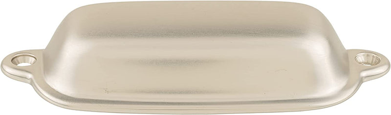 Classic Style Brushed Nickel Plated Drawer Bin Pull | Centers: 3-3/8"
