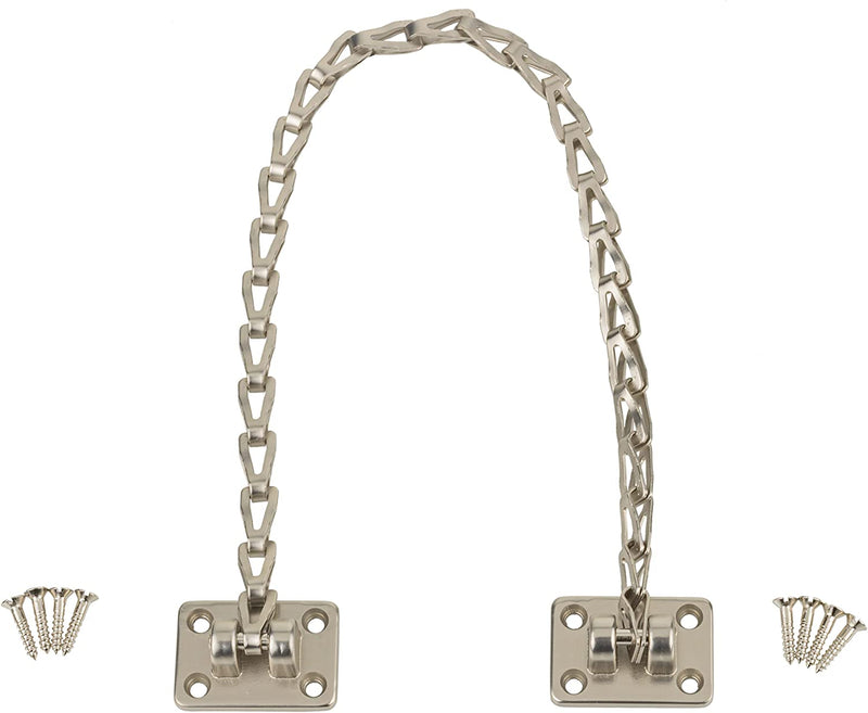 Brushed Nickel Plated Transom Window or Trunk Chain Support