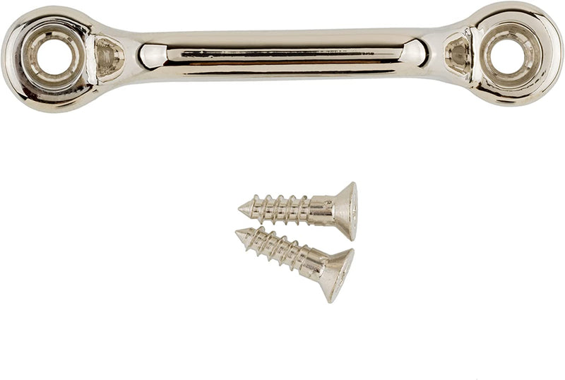 Small Nickel Plated Door or Drawer Pull | Centers: 2-3/8"