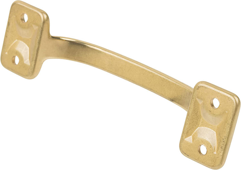 Heavy Duty Laquered Brass Sash Lift or Drawer Pull | Centers: 4"