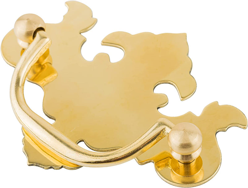 Chippendale Style Small Cast Brass Drawer Bail Pull | Centers: 2-1/2"