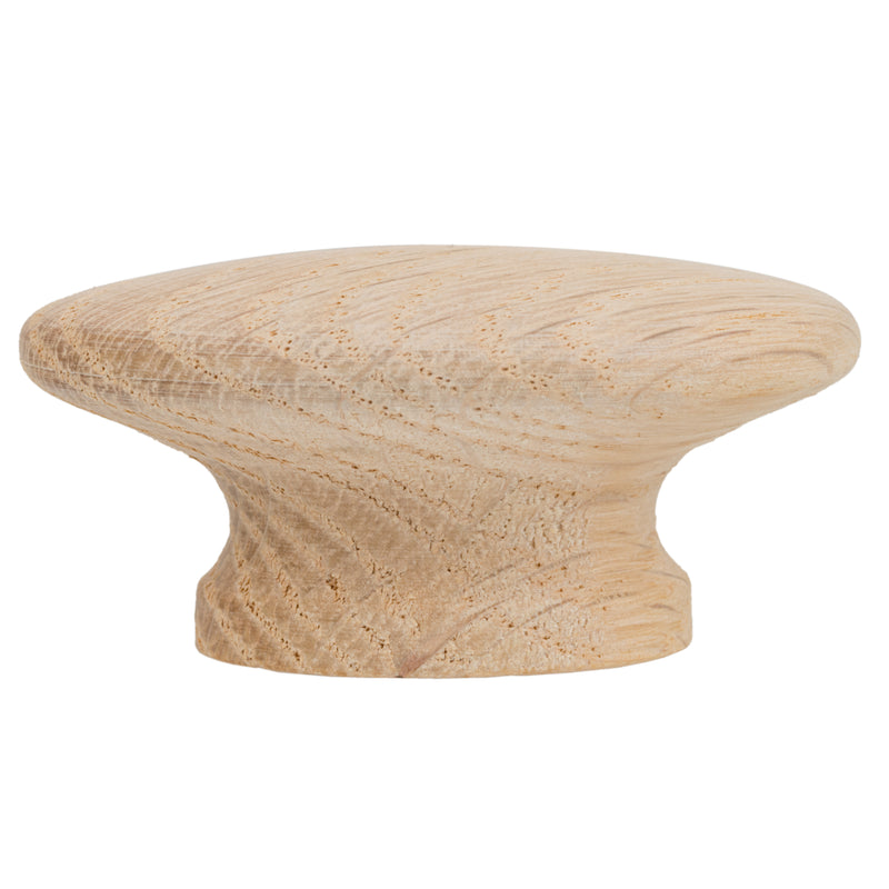 Oak Wood Drawer Knob | Diameter: 1-3/4"