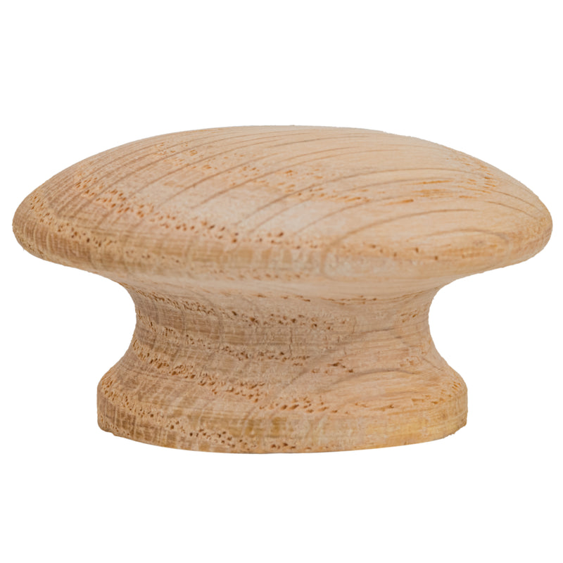 Oak Wood Knob | Diameter: 1-1/2"