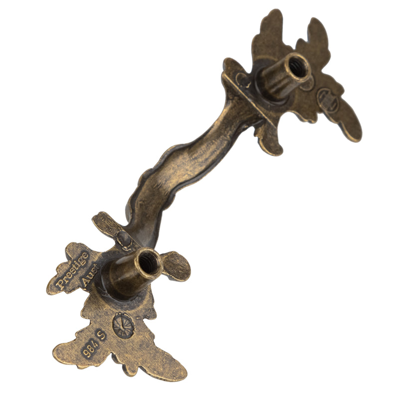 French Provincial Leaf Antique English Finished Drawer Pull | Centers: 2-1/2"