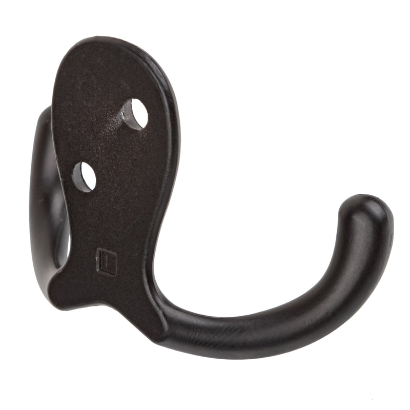 Oil Rubbed Bronze Finished Double Prong Hat and Coat Hook | 2-3/4" x 2"
