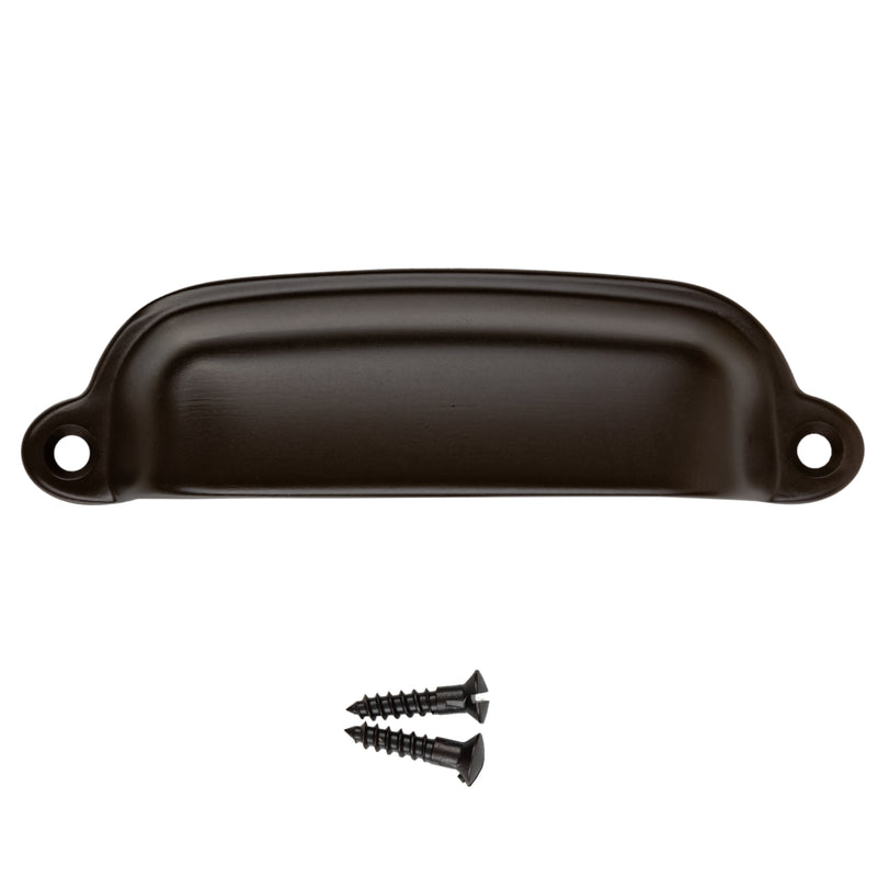 Classic Style Oil Rubbed Bronze Finished Drawer Bin Pull | Centers: 3-3/8"