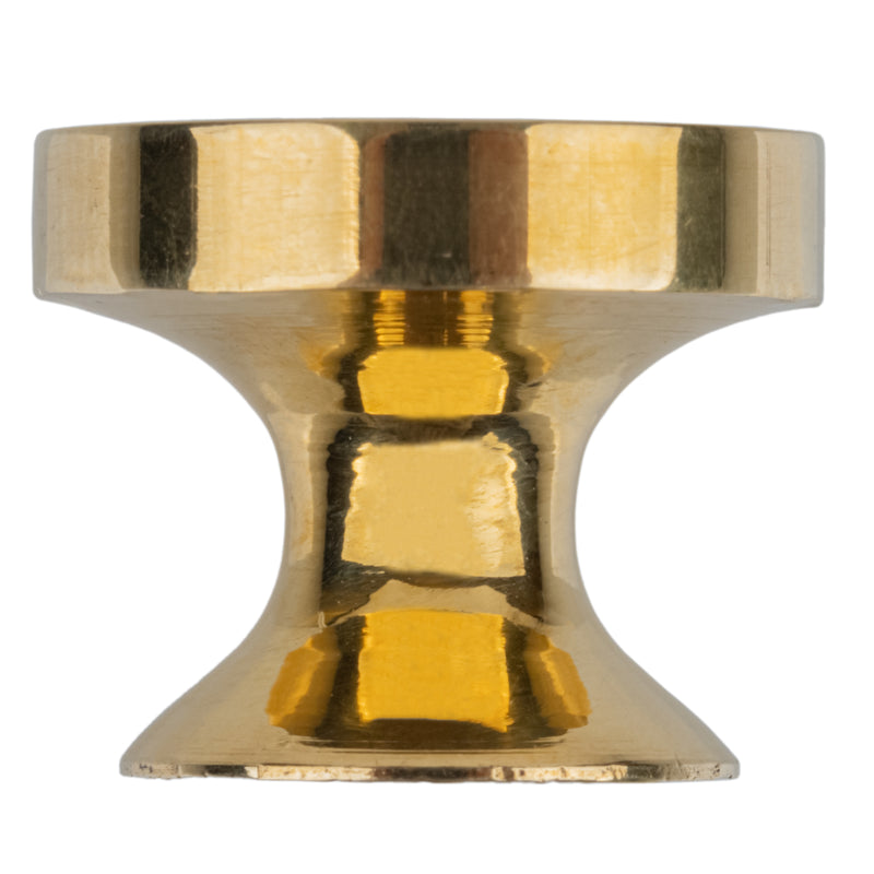 Small Machined Brass Knob | Diameter 5/8"