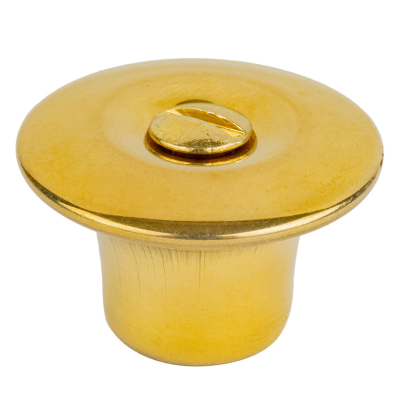 Hoosier Type Cabinet Brass Knob | Diameter: 1-1/8"