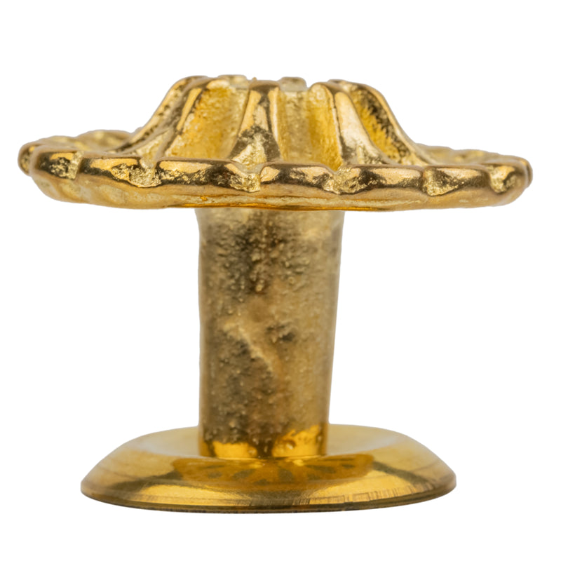 Victorian Era Cast Brass Knob | Diameter: 1-3/16"