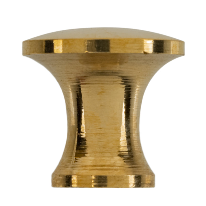 Small Cast Brass Knob | Diameter: 1/2"