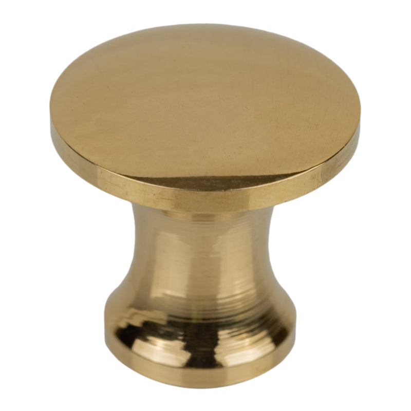 Small Cast Brass Knob | Diameter: 1/2"