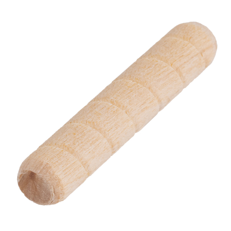 Spiral Grooved Hardwood Dowel Pins & Plugs | 3/8" X 2" | Pack of 50 Approx.