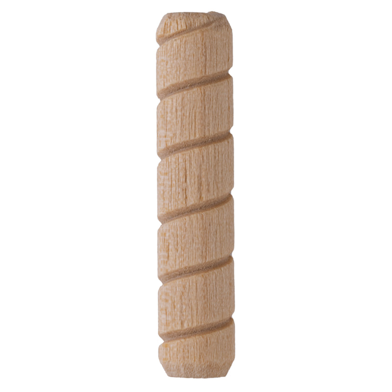 Spiral Wood Dowel Pins & Plugs | 5/16" X 1-1/2" | Pack of 50 Approx.