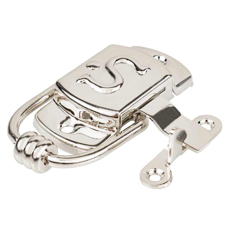 Nickel Plated Left Hand Sellers "S" Design Cabinet Latch