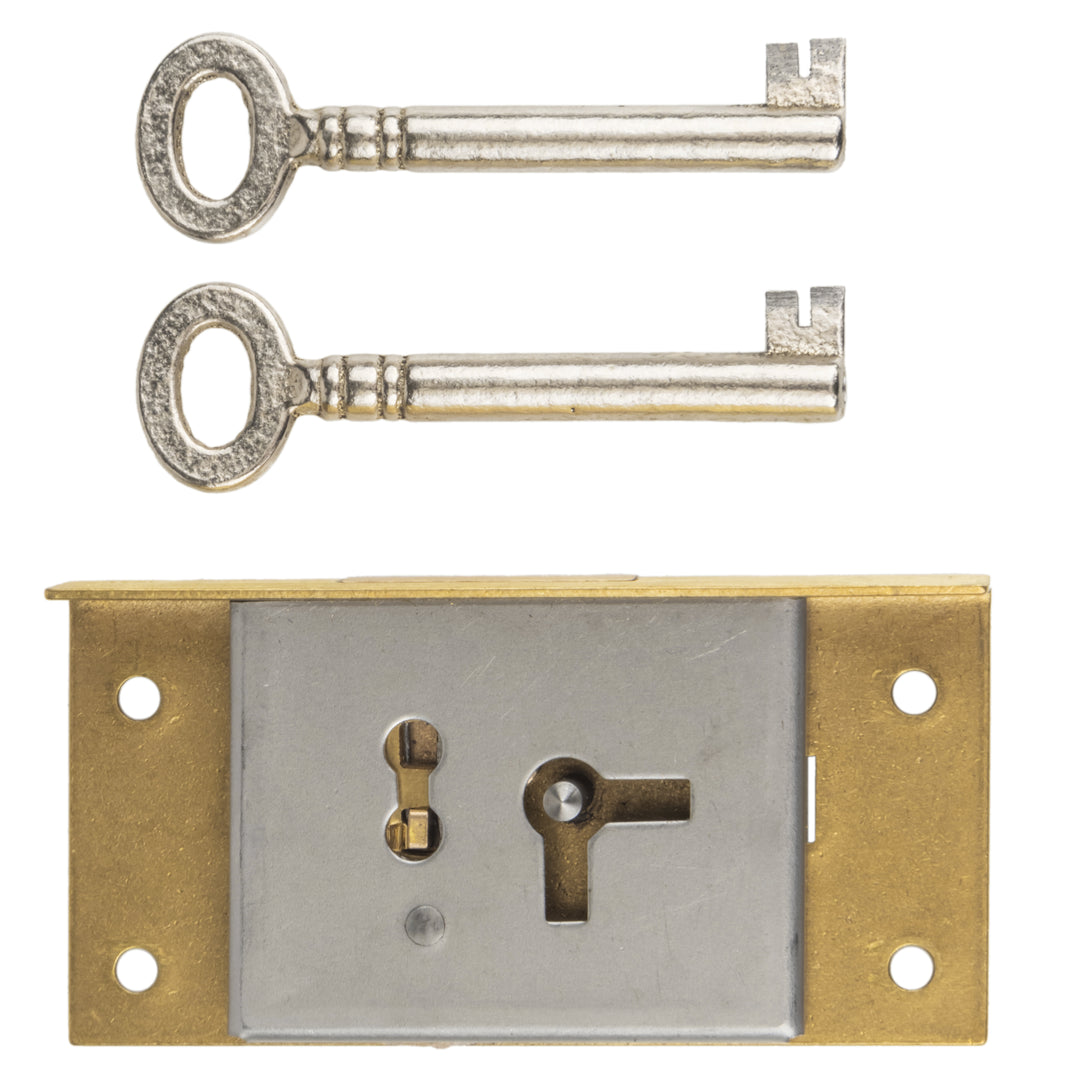 Half Mortise Furniture Lock – Antique Style Right Hand Door Lock For Chests & Drawers