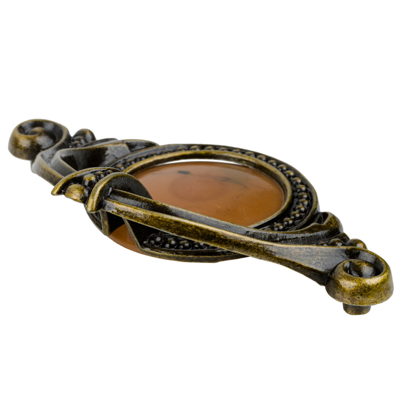 Rounded Center Waterfall Style Drawer Pull | Centers: 4"