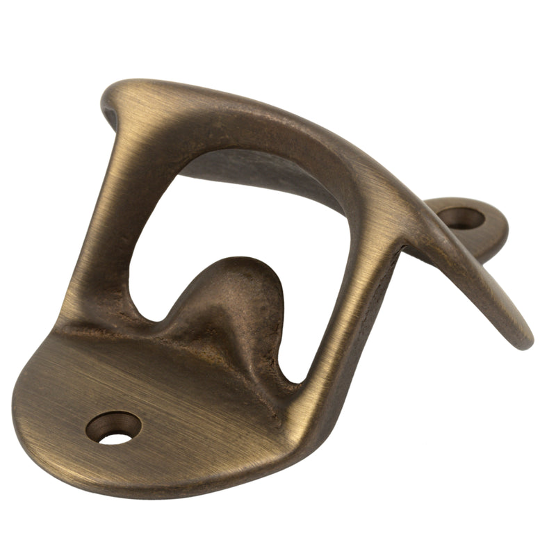 Classic Antique Brass Bottle Opener | Wall Mounting