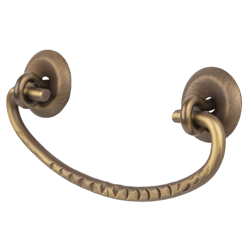 Classic Style Antique Brass Drawer Bail Pull | Centers: 3"