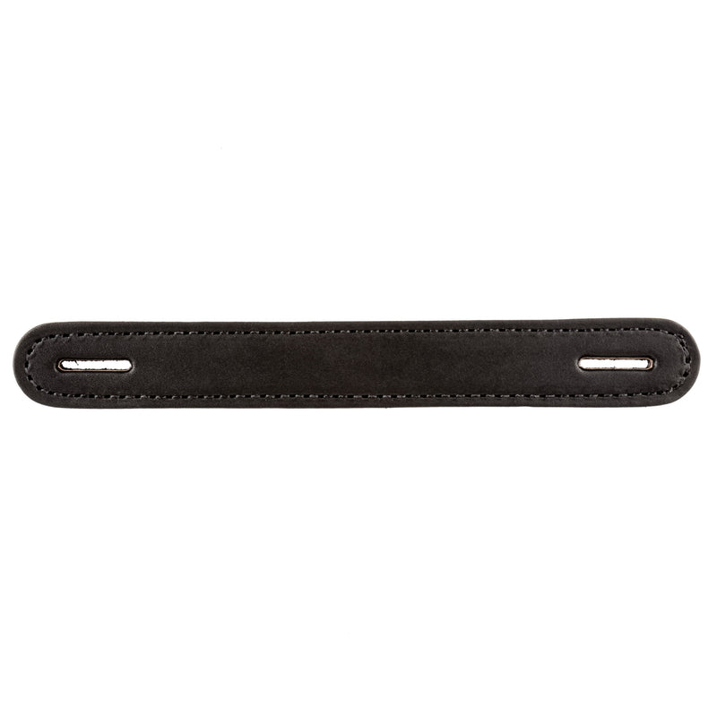 Black Slotted Trunk Leather Handle | 8-5/8" Long x 1-1/8" Wide