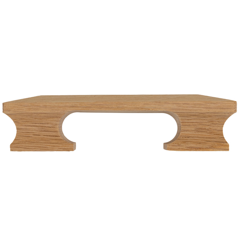 Oak Mission Style Drawer Pull with Metal Inserts | Centers: 3"