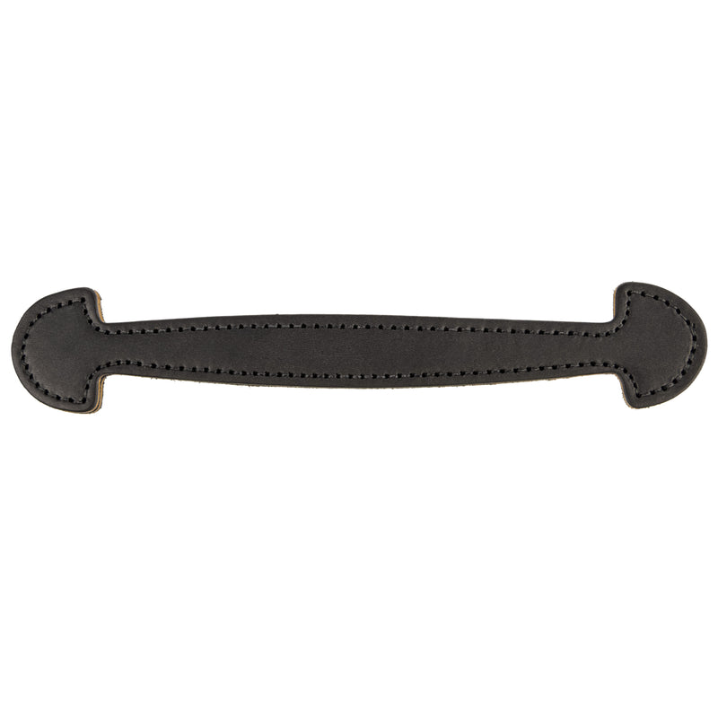Black Shovel End Trunk Leather Handle | 9-1/4" Long x 1" Wide