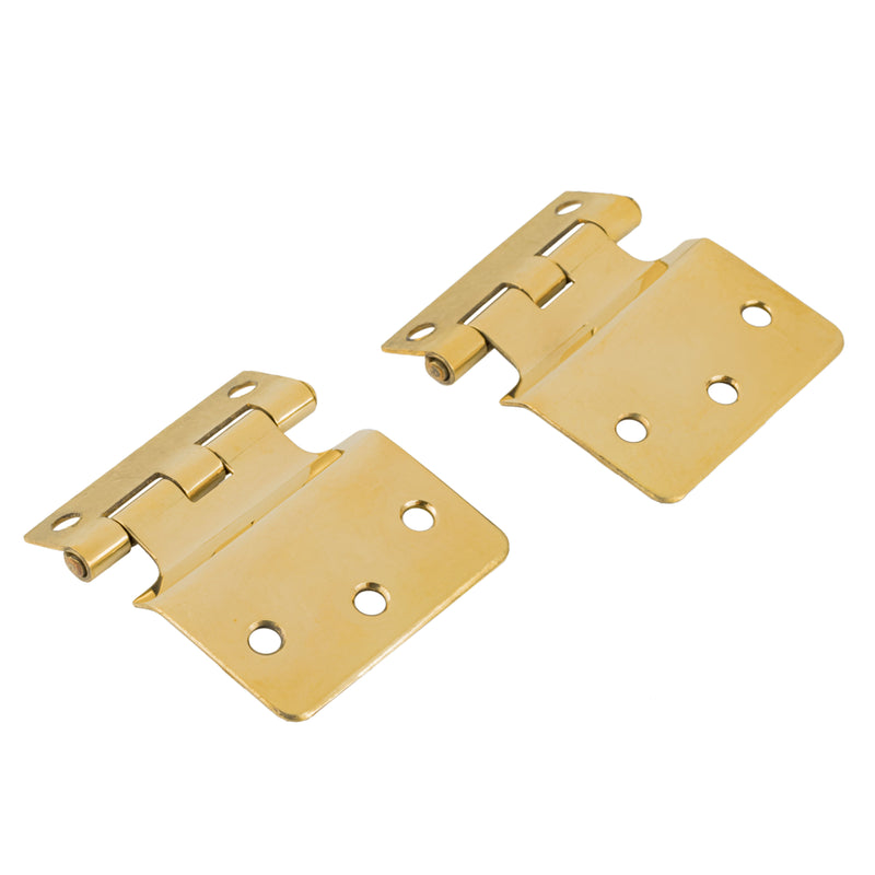 Brass Sellers Fold Back Cabinet Hinge | 2" Wide x 2" High