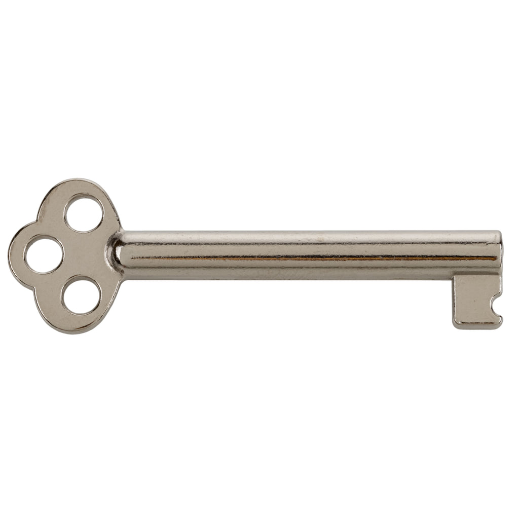 Nickel Plated Furniture Skeleton Key