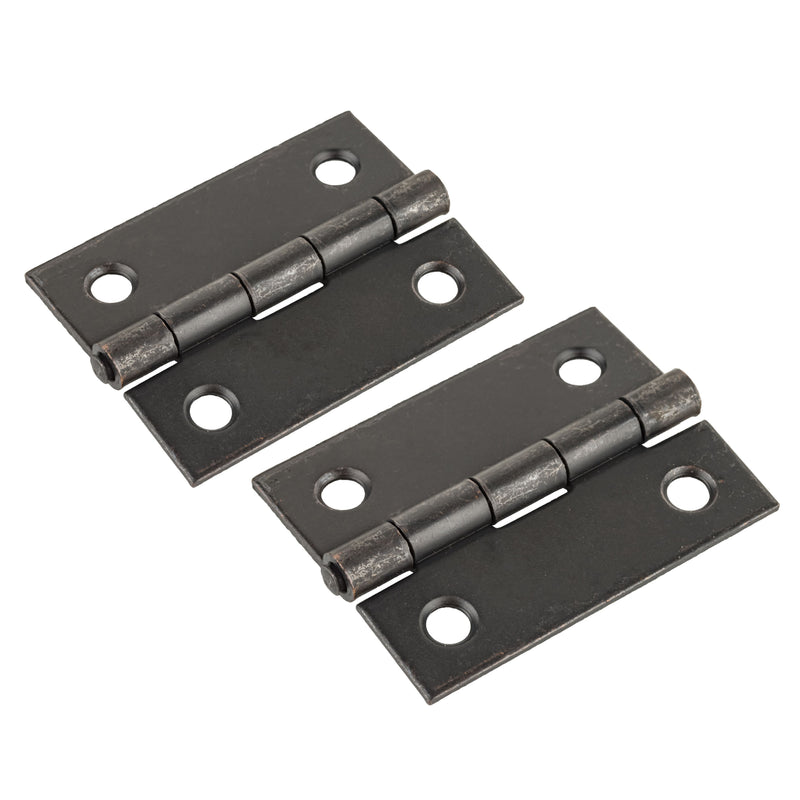 Oil Rubbed Bronze Finished Butt Hinge with Tight Pin | 2" High x 1-1/2" Wide