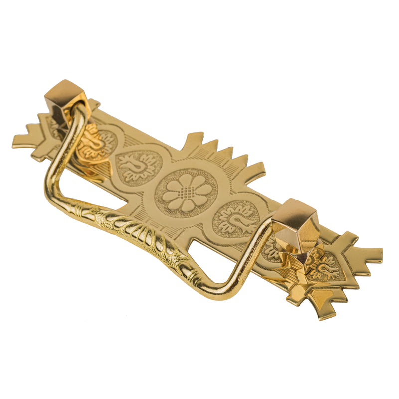 Victorian Era Eastlake Style Cast Brass Drawer Bail Pull | Centers: 3"