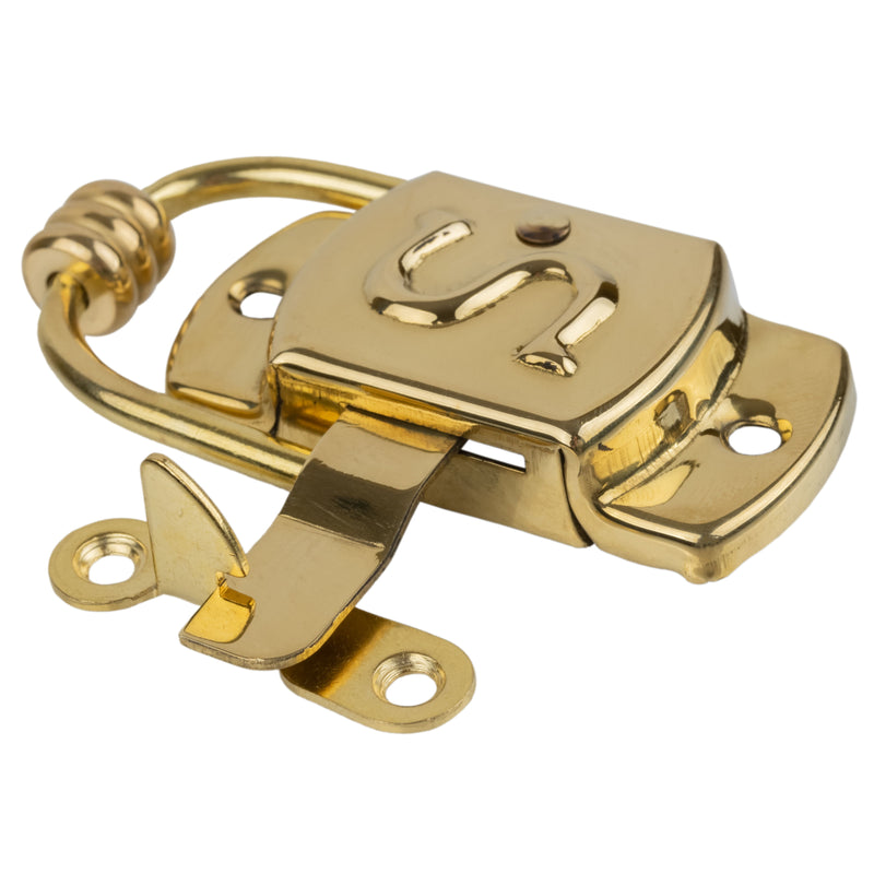 Brass Left Hand Sellers "S" Design Cabinet Latch