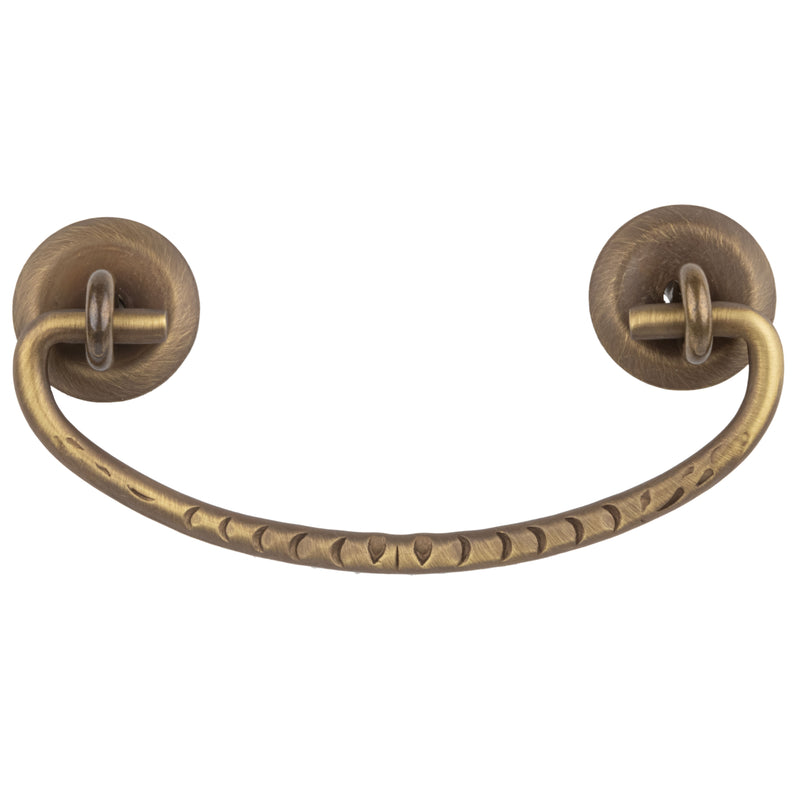 Classic Style Antique Brass Drawer Bail Pull | Centers: 3"