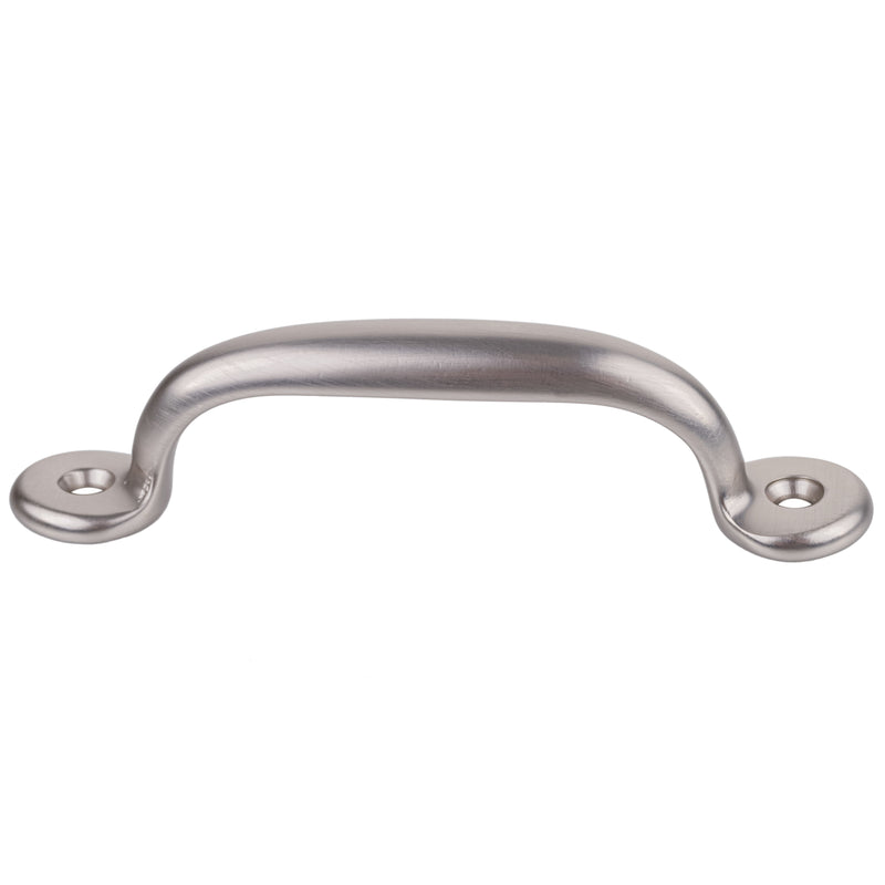 Hoosier Type Brushed Nickel Plated Drawer Pull | Centers: 3"