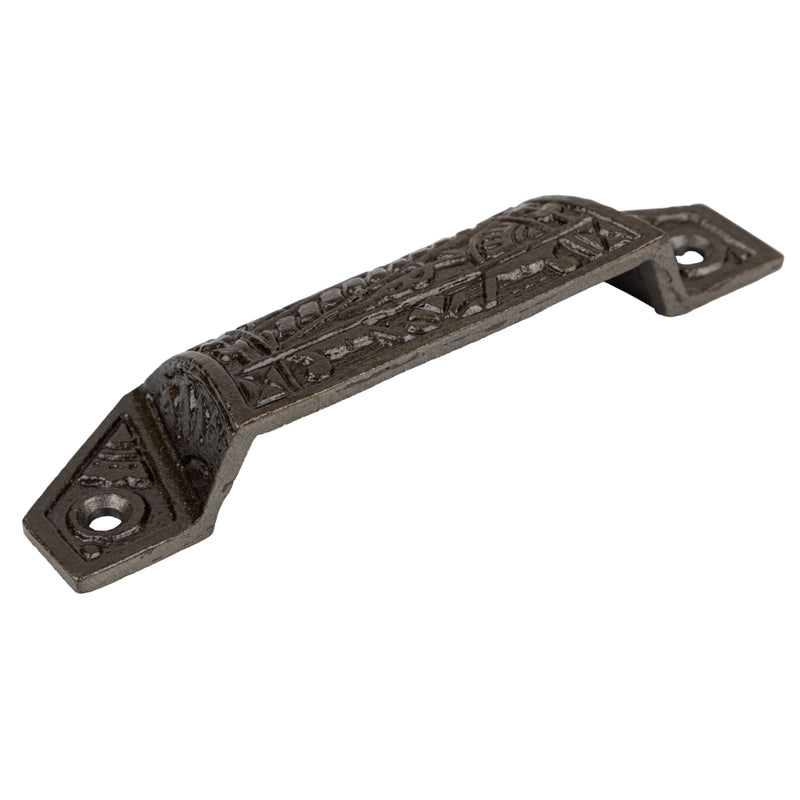 Victorian Eastlake Style Cast Iron Drawer Bin Pull | Centers: 3-1/2"