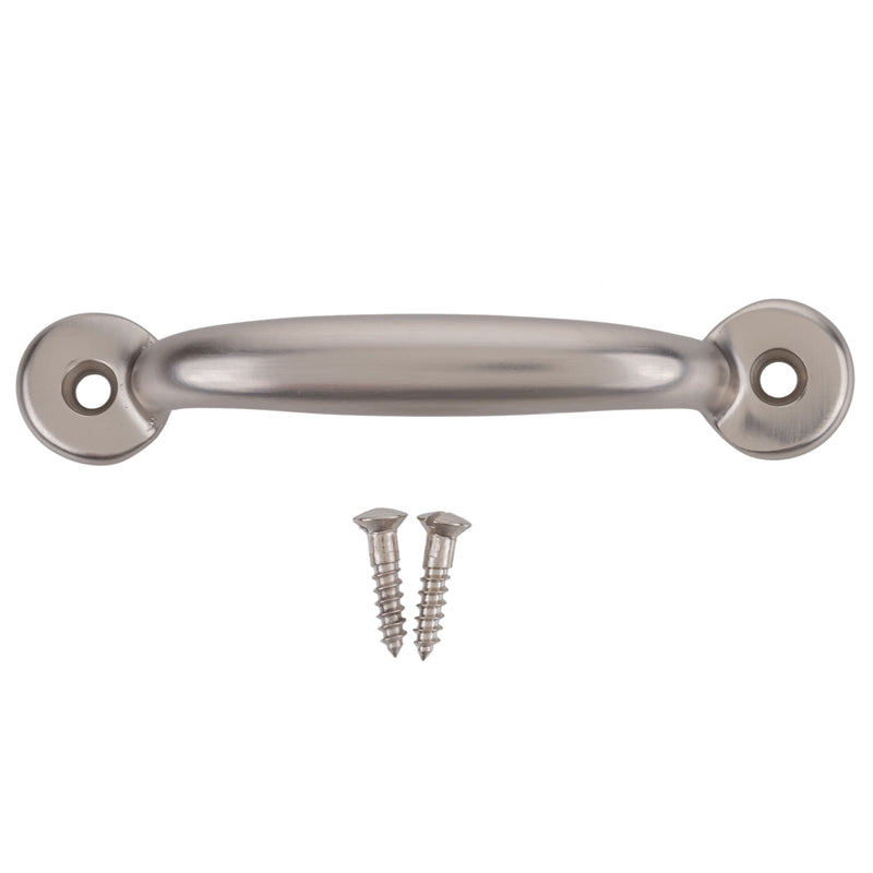 Hoosier Type Brushed Nickel Plated Drawer Pull | Centers: 3"