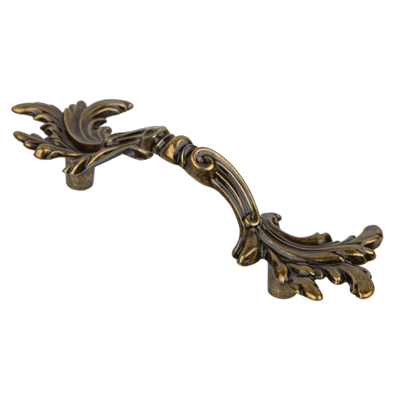 French Provincial Leaf Antique English Finished Drawer Pull | Centers: 2-1/2"