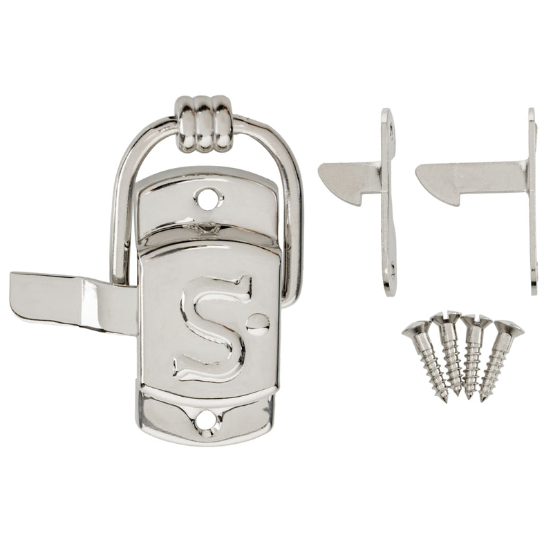 Nickel Plated Left Hand Sellers "S" Design Cabinet Latch